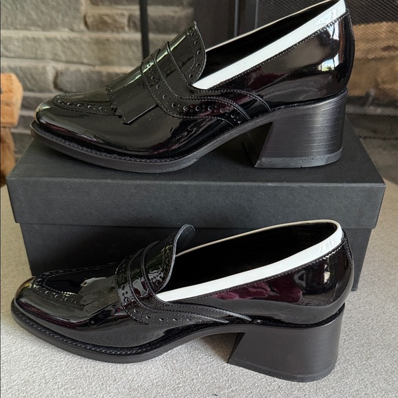 Angela Scott Black Patent Leather Women's Heels - Picture 12 of 16